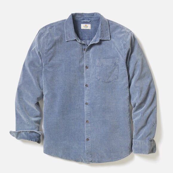 Marine Layer Other - MARINE LAYER Lightweight Corduroy Shirt INDIGO 100% COTTON BUTTON DOWN  62